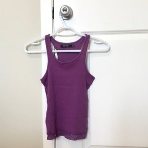 Purple tank top